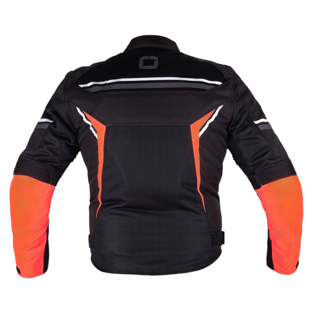 Pánská moto bunda BOS Laganas Black/Orange 4XL - Obrázek 2