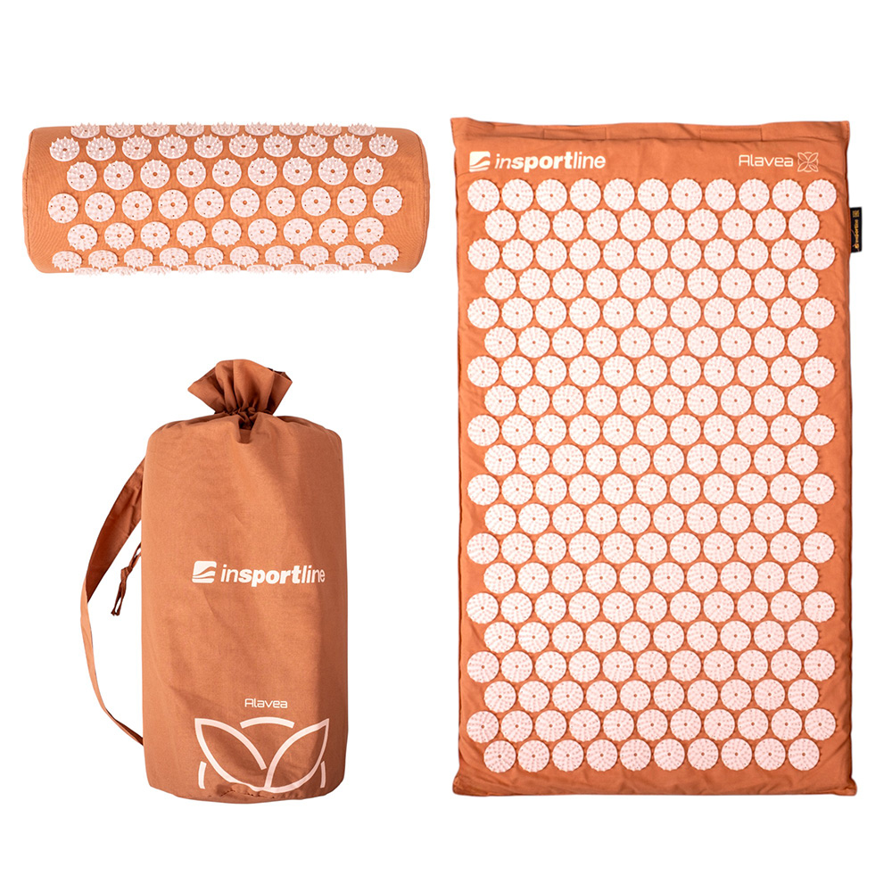 Akupresurní podložka a polštář inSPORTline Alavea II černo-zlatá - Obrázek 7