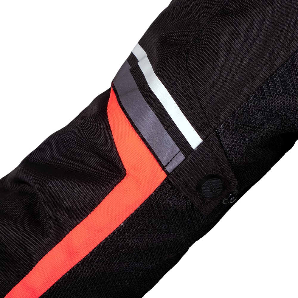Pánská moto bunda BOS Laganas Black/Orange 4XL - Obrázek 7