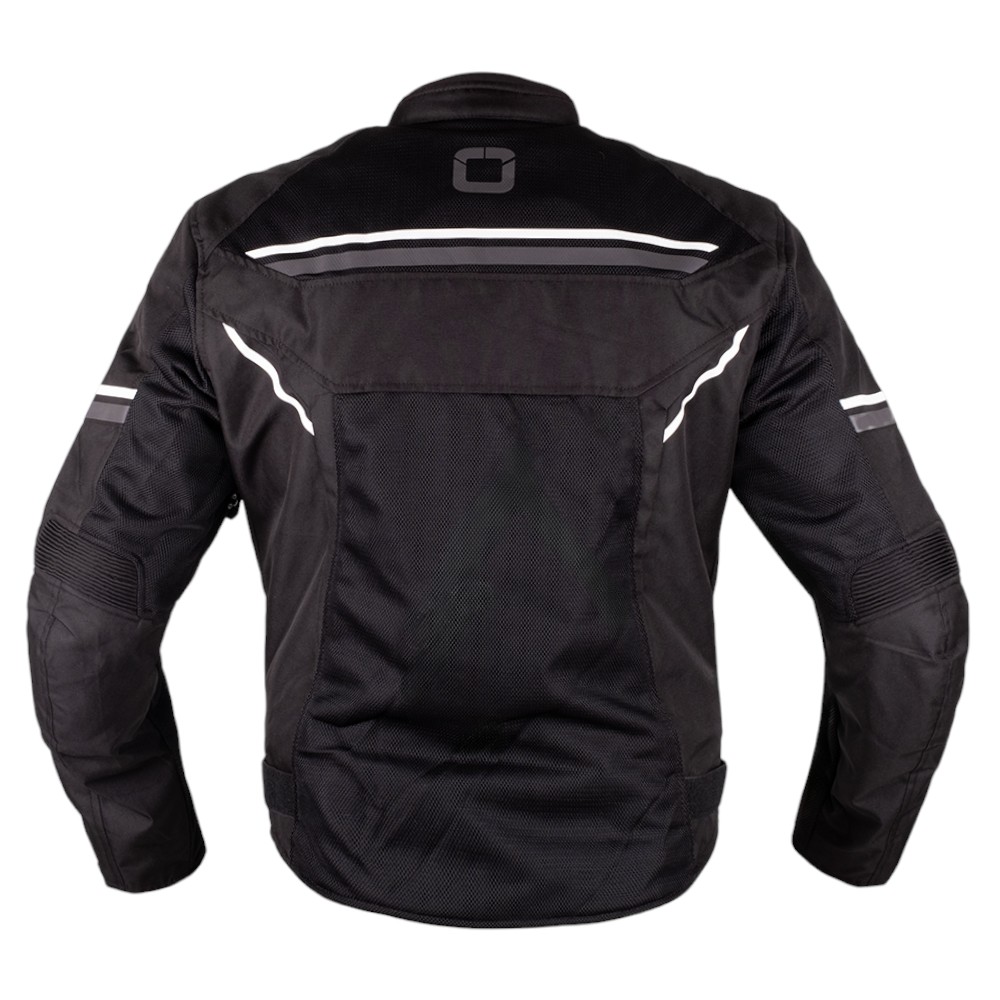 Pánská moto bunda BOS Laganas Black/Orange 4XL - Obrázek 4