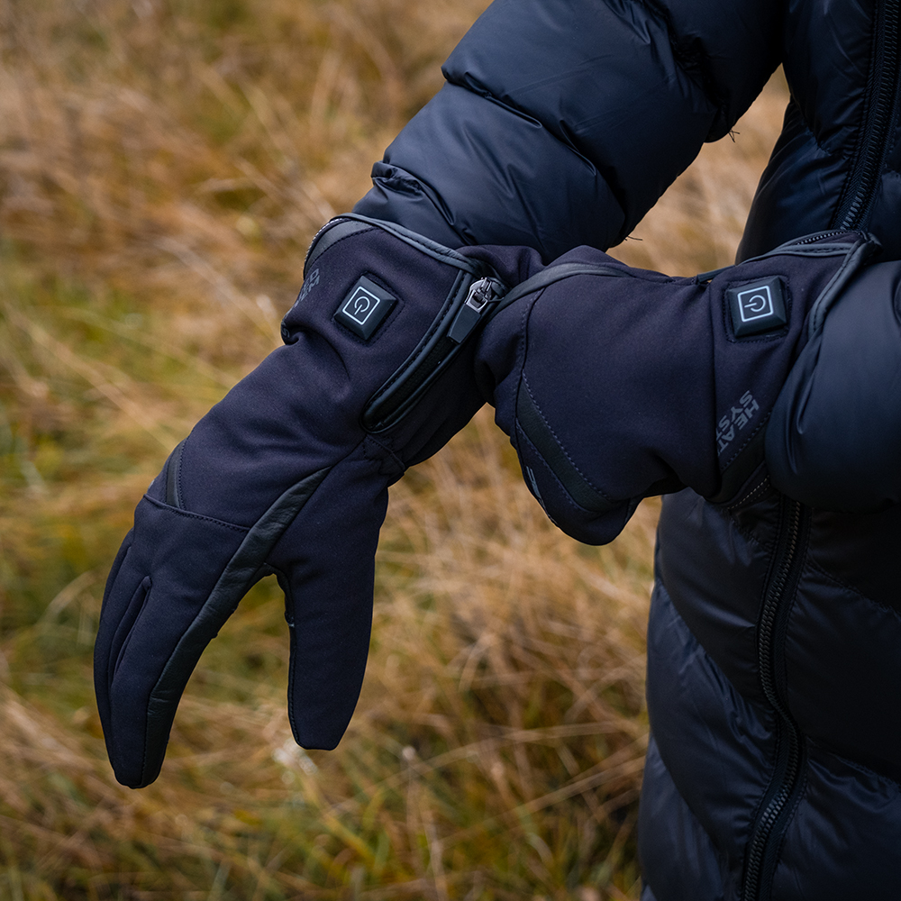 Vyhřívané moto a lyžařské rukavice W-TEC HEATnoir 2x2000 mAh černá S - Obrázek 7