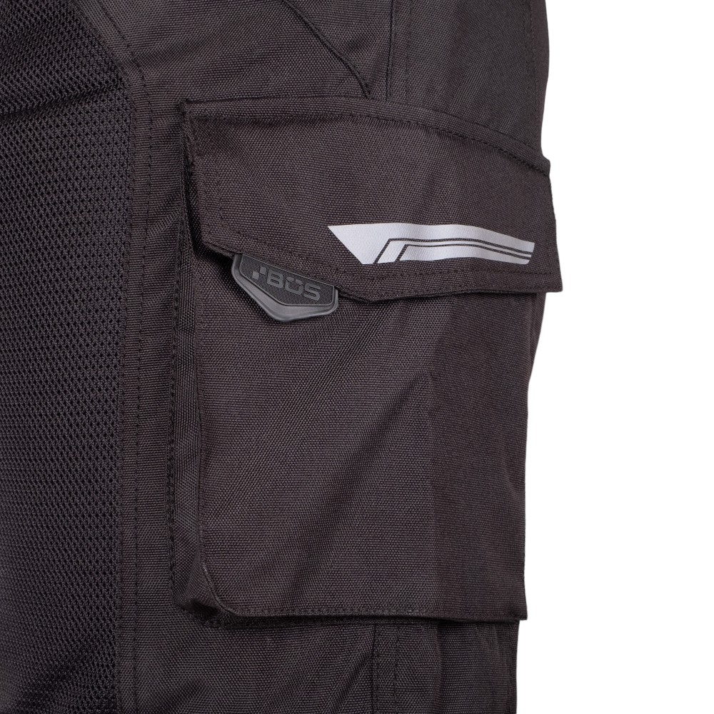 Moto kalhoty BOS Patras Black 5XL - Obrázek 3