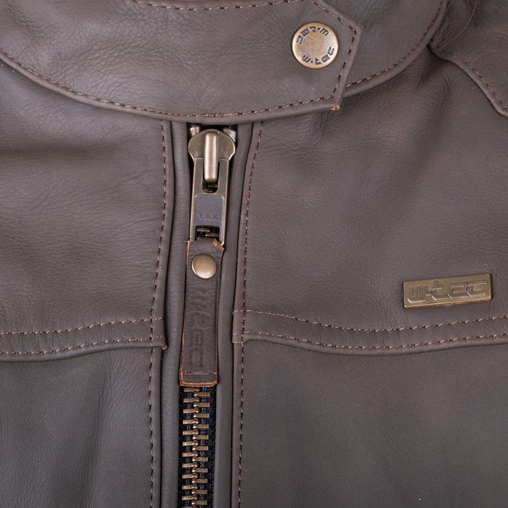 Dámská kožená moto bunda W-TEC Kaika hnědá XXL - Obrázek 7