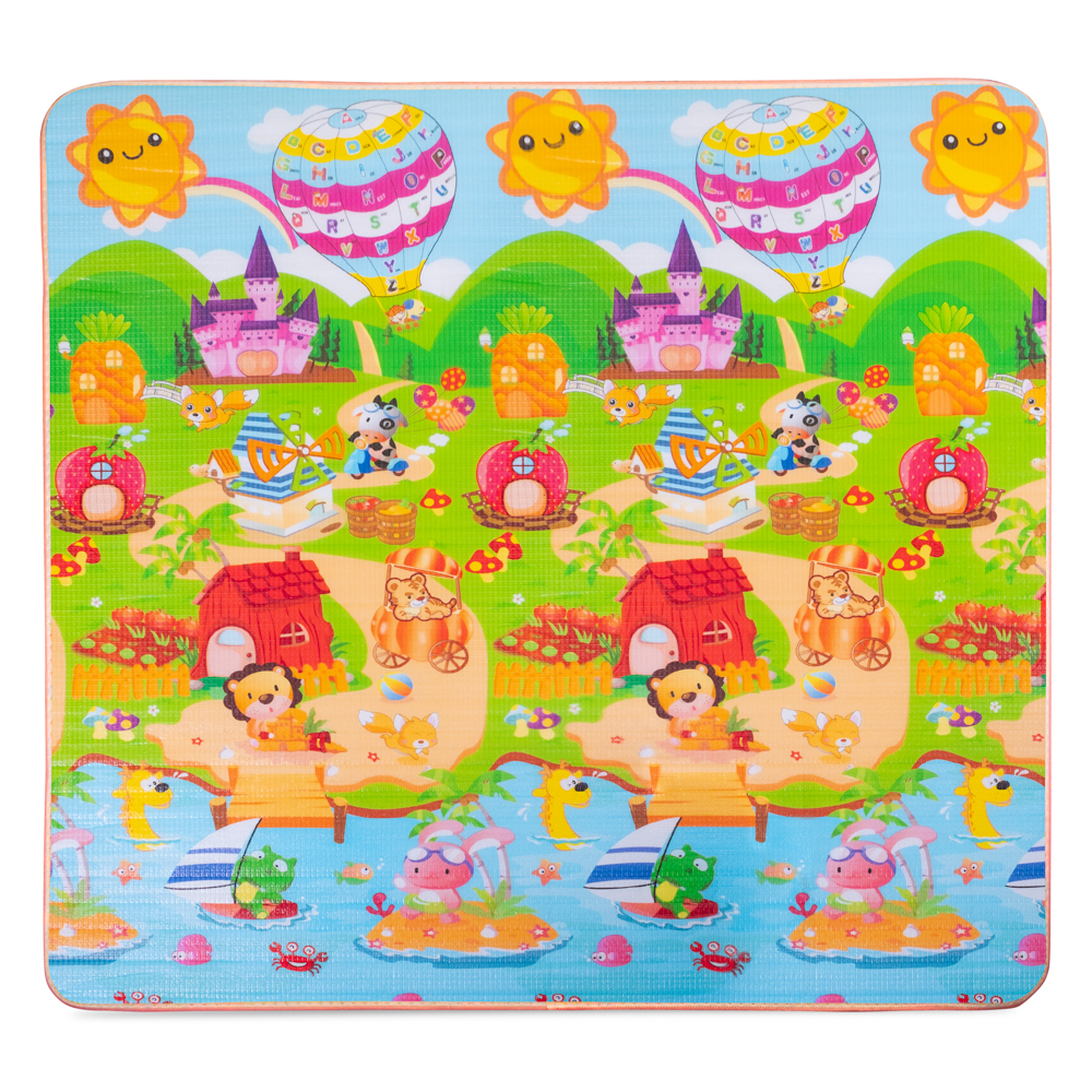 Rolovatelná dětská podložka inSPORTline Lhotino 200x180x1,5 cm Puzzle/Moře (obrázek 5)