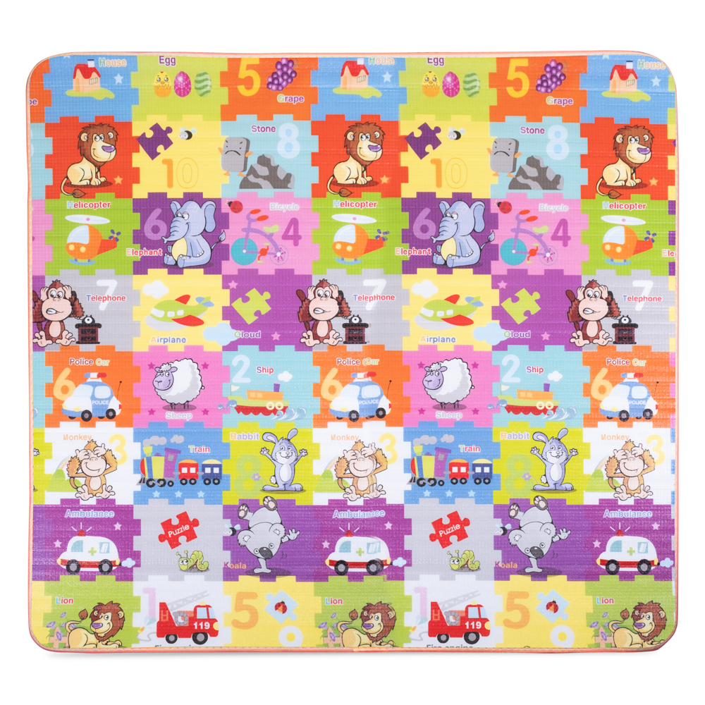 Rolovatelná dětská podložka inSPORTline Lhotino 200x180x1,5 cm Puzzle/Moře (obrázek 3)