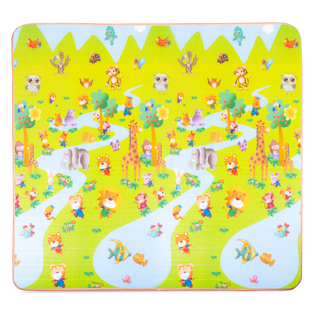Rolovatelná dětská podložka inSPORTline Lhotino 200x180x1,5 cm Puzzle/Moře (obrázek 9)