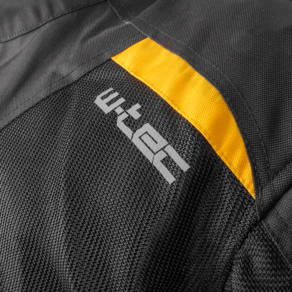 Pánská letní moto bunda W-TEC Tosheck černo-žlutá 6XL (obrázek 10)