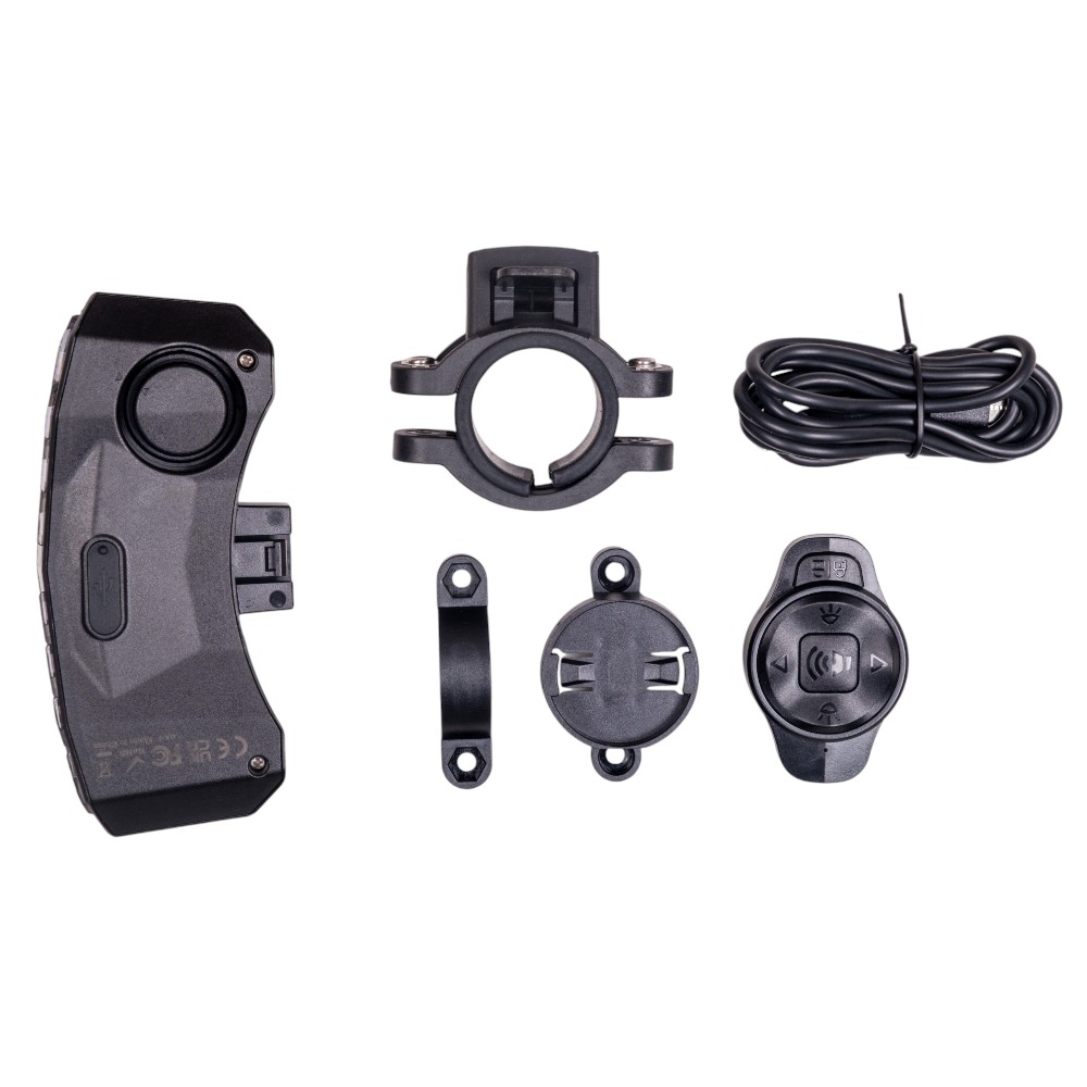 Zadní cyklo světlo s alarmem a blinkry inSPORTline Suryah - Obrázek 5