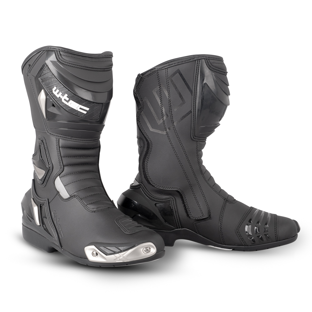 Moto boty W-TEC Arkus černo-bílá 43