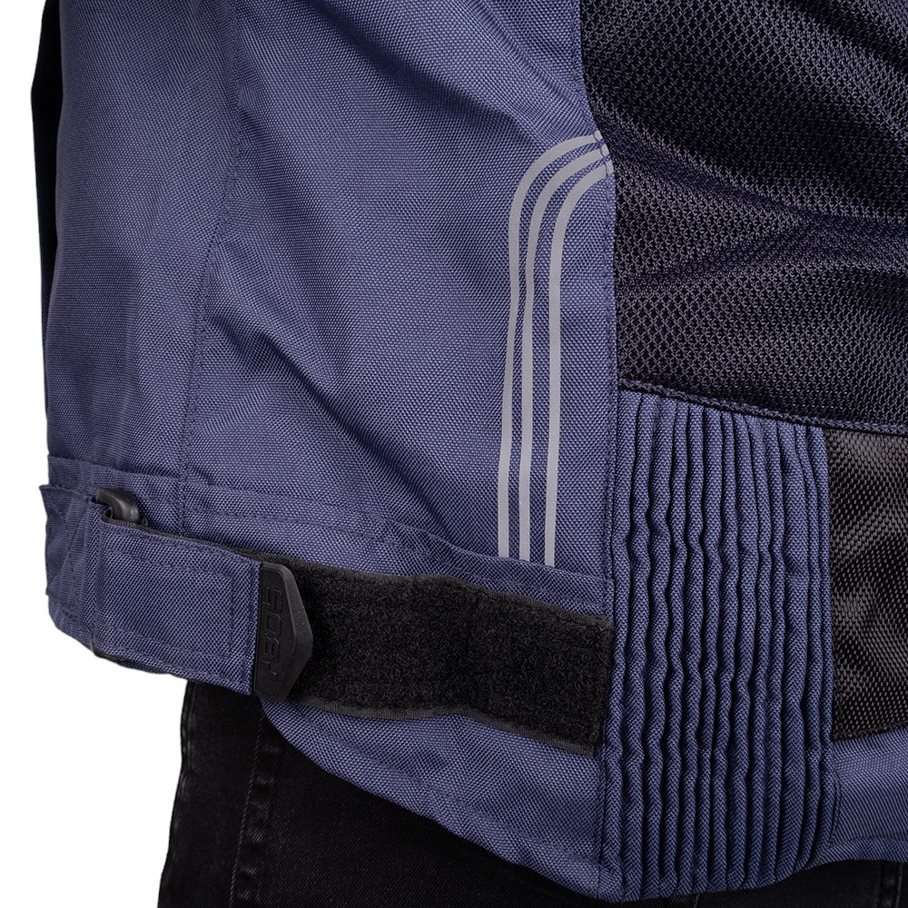 Letní pánská moto bunda BOS Hobart Blue 3XL - Obrázek 7