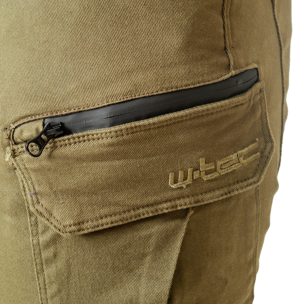 Pánské moto kalhoty W-TEC Cargotic olivově zelená L - Obrázek 5