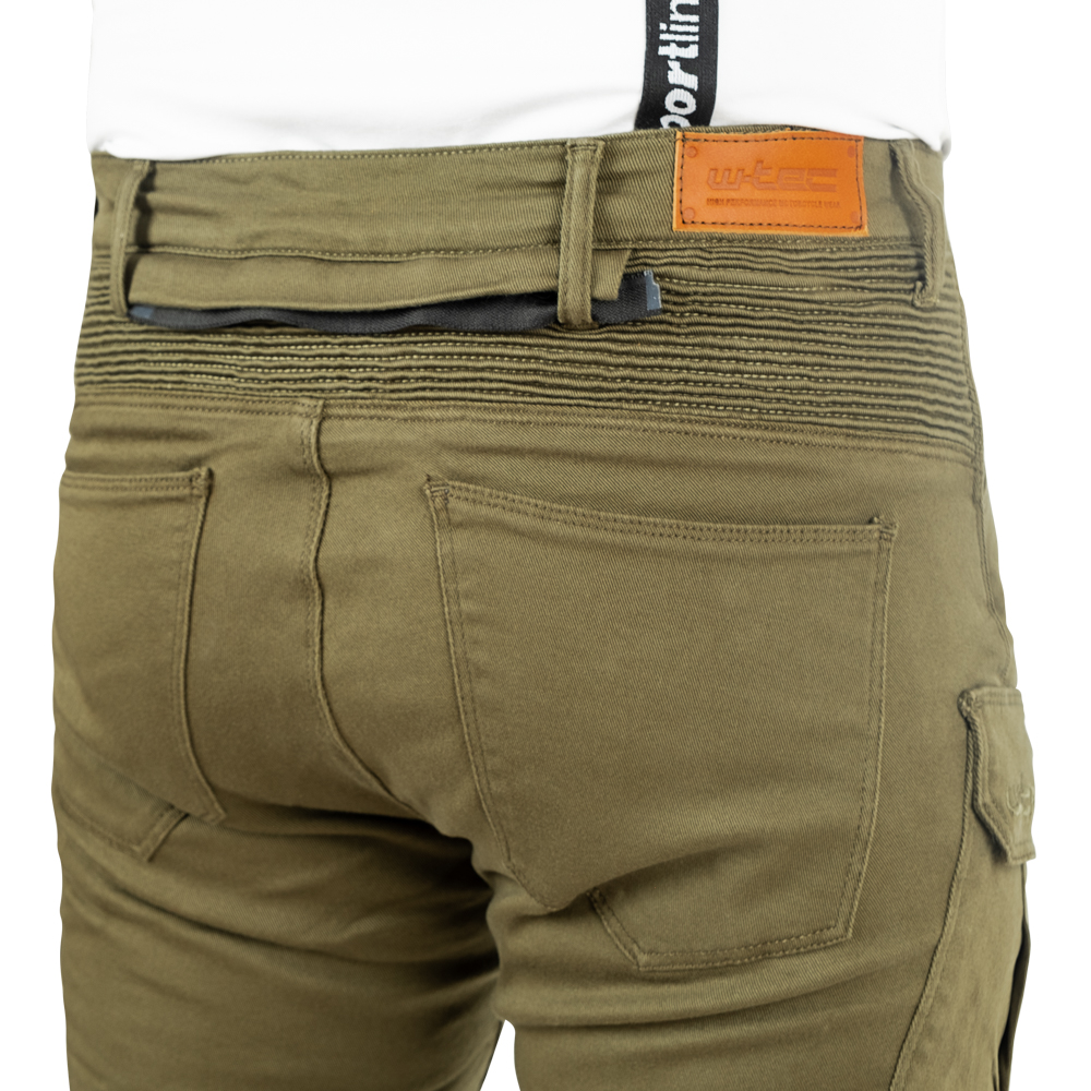 Pánské moto kalhoty W-TEC Cargotic olivově zelená L - Obrázek 7