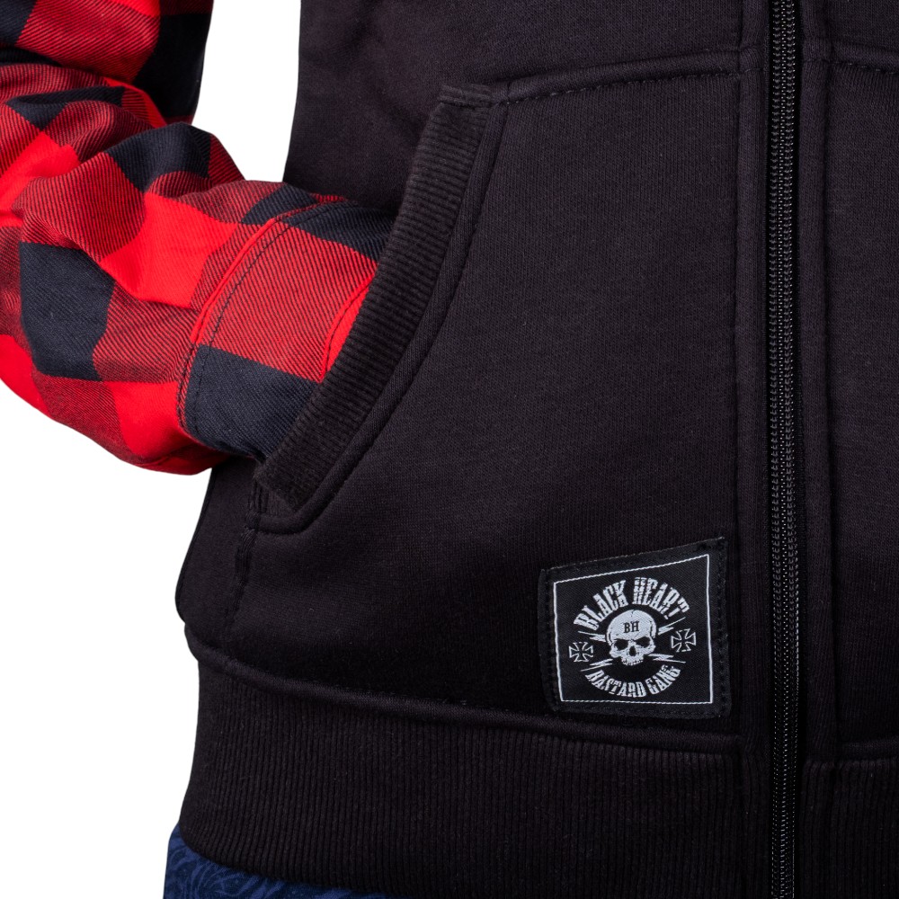 Moto mikina W-TEC Black Heart Ramforge červeno-černá M (obrázek 8)