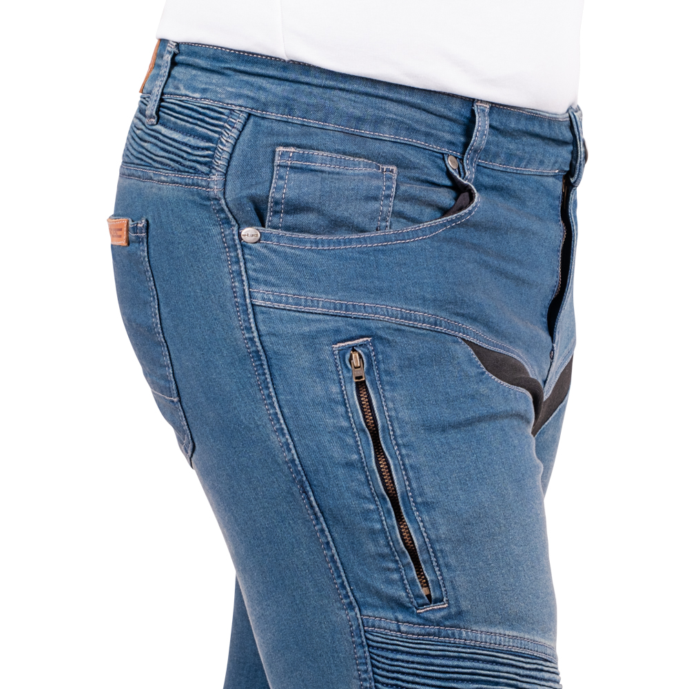 Pánské moto jeansy W-TEC Dynetis modrá XL - Obrázek 4