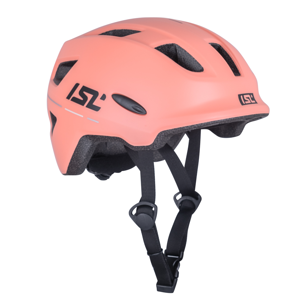 Dětská cyklo přilba s LED světlem ISL Lumitto Blush Pink XS (45-51)