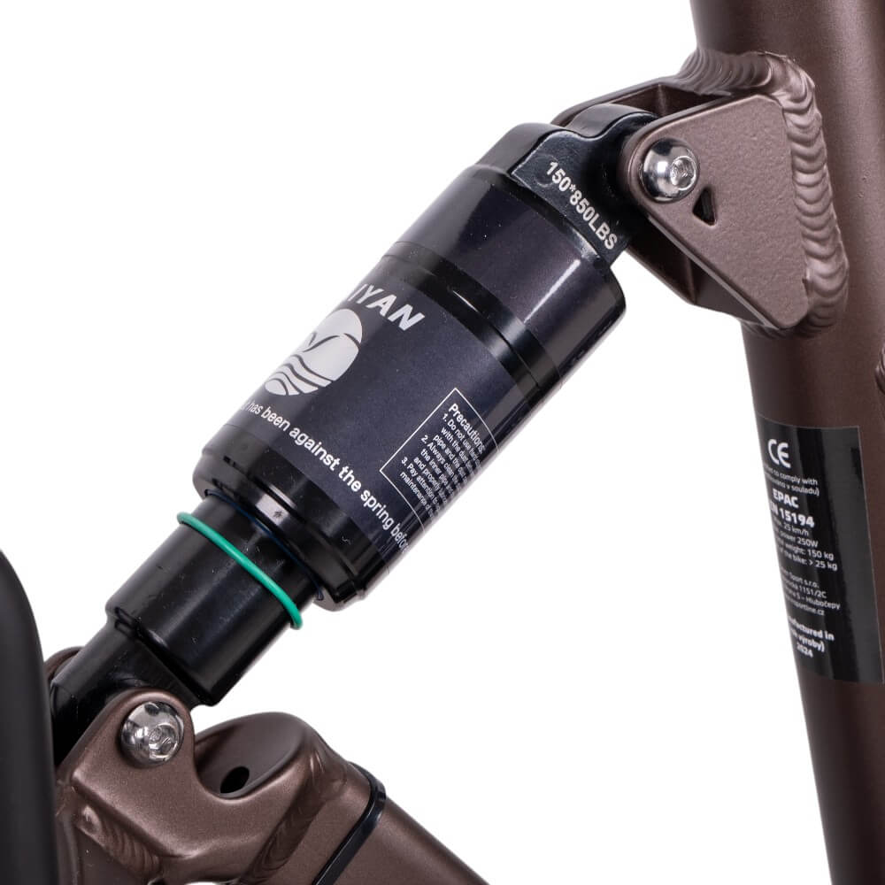 Skládací elektro fat bike inSPORTline ISL Baxom Lite 720Wh 20" 16,5" (170-205 cm) Deep Coffee (obrázek 11)