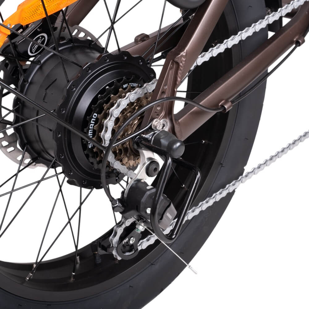 Skládací elektro fat bike inSPORTline ISL Baxom 840Wh 20" 16,5" (170-205 cm) Black (obrázek 9)