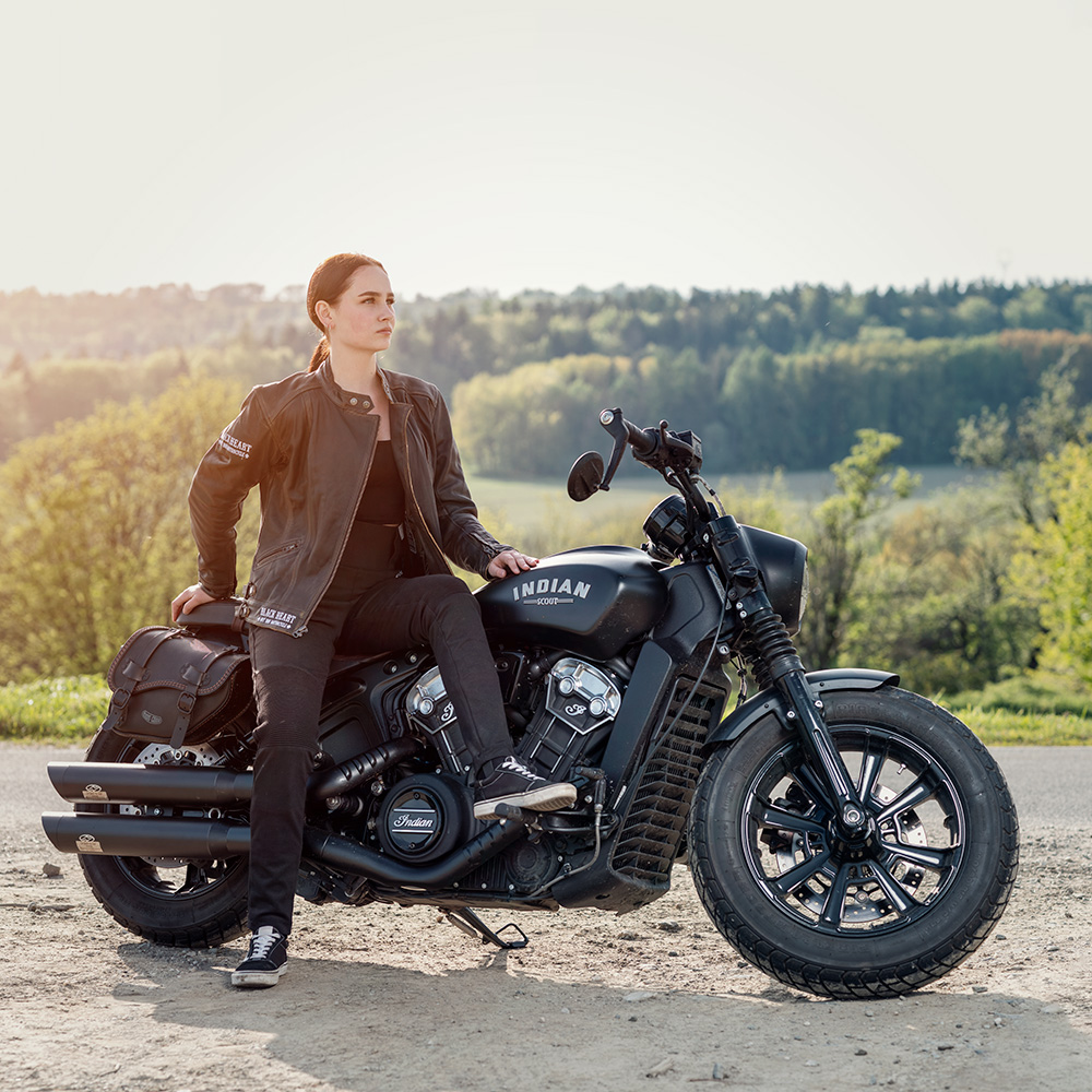 Dámské moto legíny W-TEC Woposum černá L - Obrázek 2