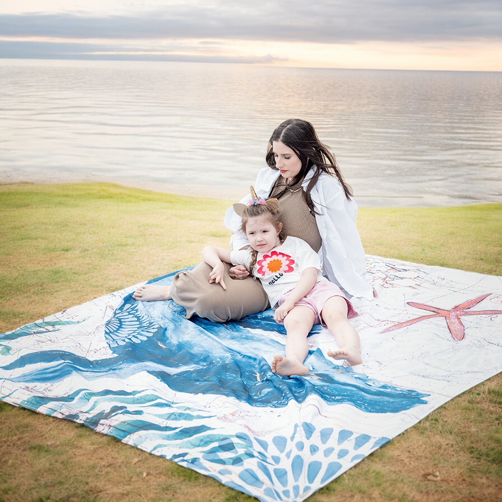 Pikniková deka inSPORTline Maritino 208x197 cm želva (obrázek 8)