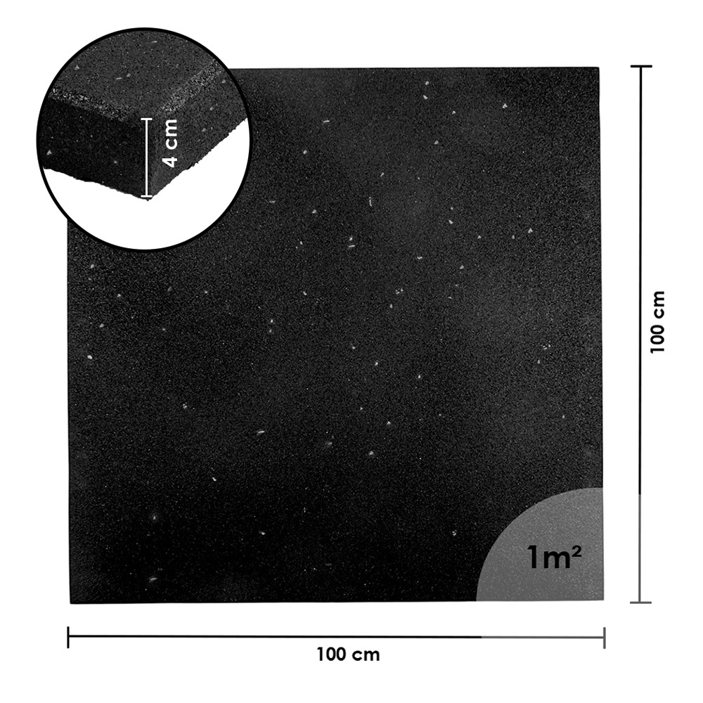 Zátěžová podložka inSPORTline Proteko Plus Dot 100x100x4 cm