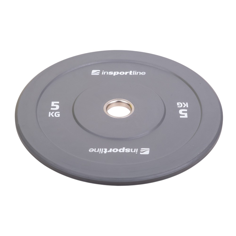 Gumový kotouč inSPORTline Bumper Plate Go 5 kg 50 mm