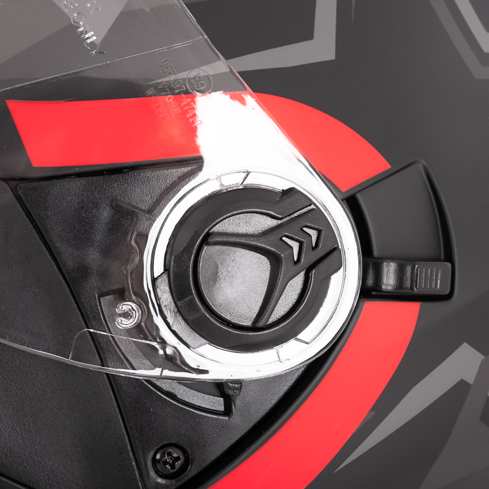 Otevřená přilba W-TEC Barcela Vermella černo-šedo-červená M (57-58) - Obrázek 5