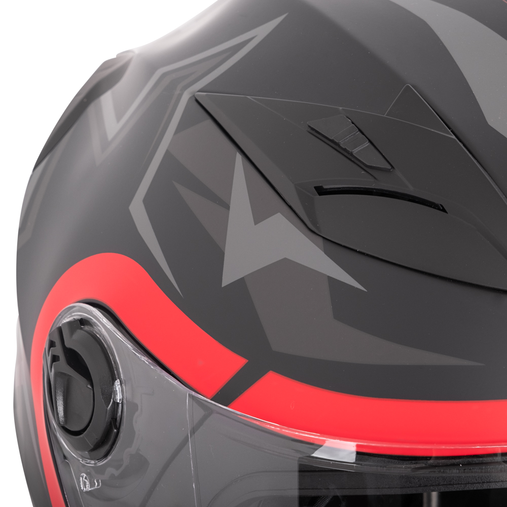 Otevřená přilba W-TEC Barcela Vermella černo-šedo-červená M (57-58) - Obrázek 6