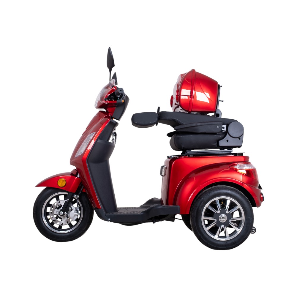 Elektrický tříkolový vozík inSPORTline Zorica Deluxe s elektromagnetickou brzdou červená (obrázek 7)