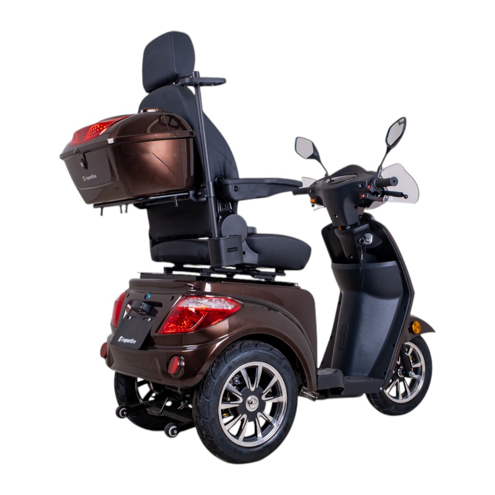 Elektrický tříkolový vozík inSPORTline Zorica Deluxe s elektromagnetickou brzdou červená (obrázek 9)