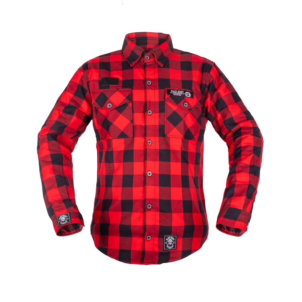 Košile W-TEC Black Heart Respector II červeno-černá XL
