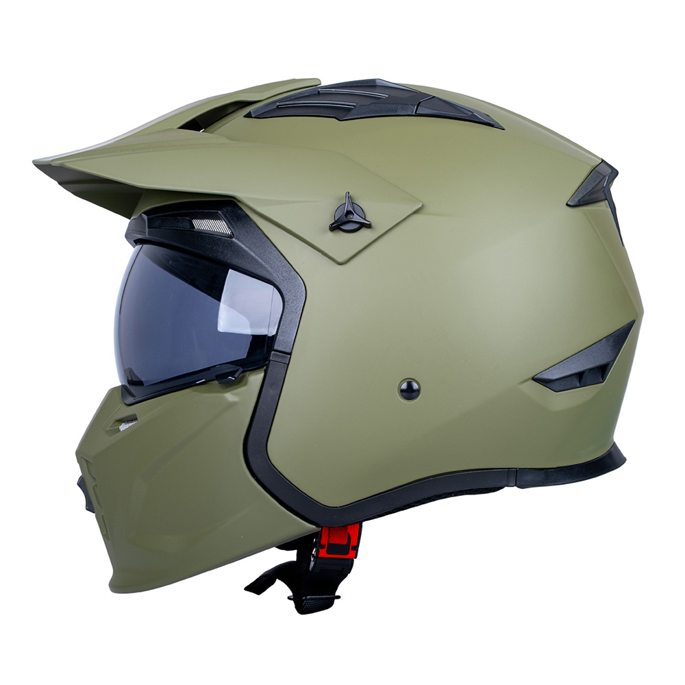 Modulární přilba W-TEC Badalone Army béžová matná L (59-60) (obrázek 5)