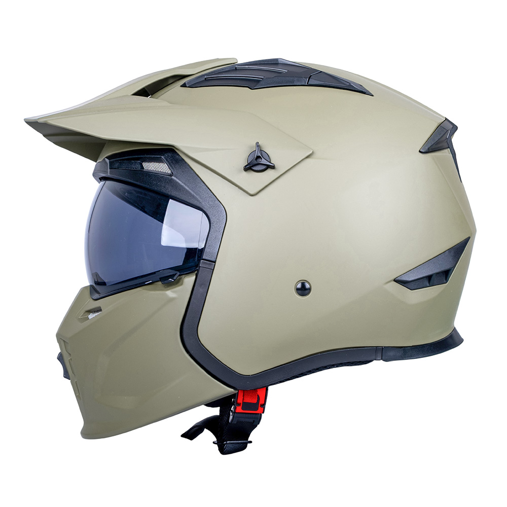 Modulární přilba W-TEC Badalone Army béžová matná L (59-60) (obrázek 6)