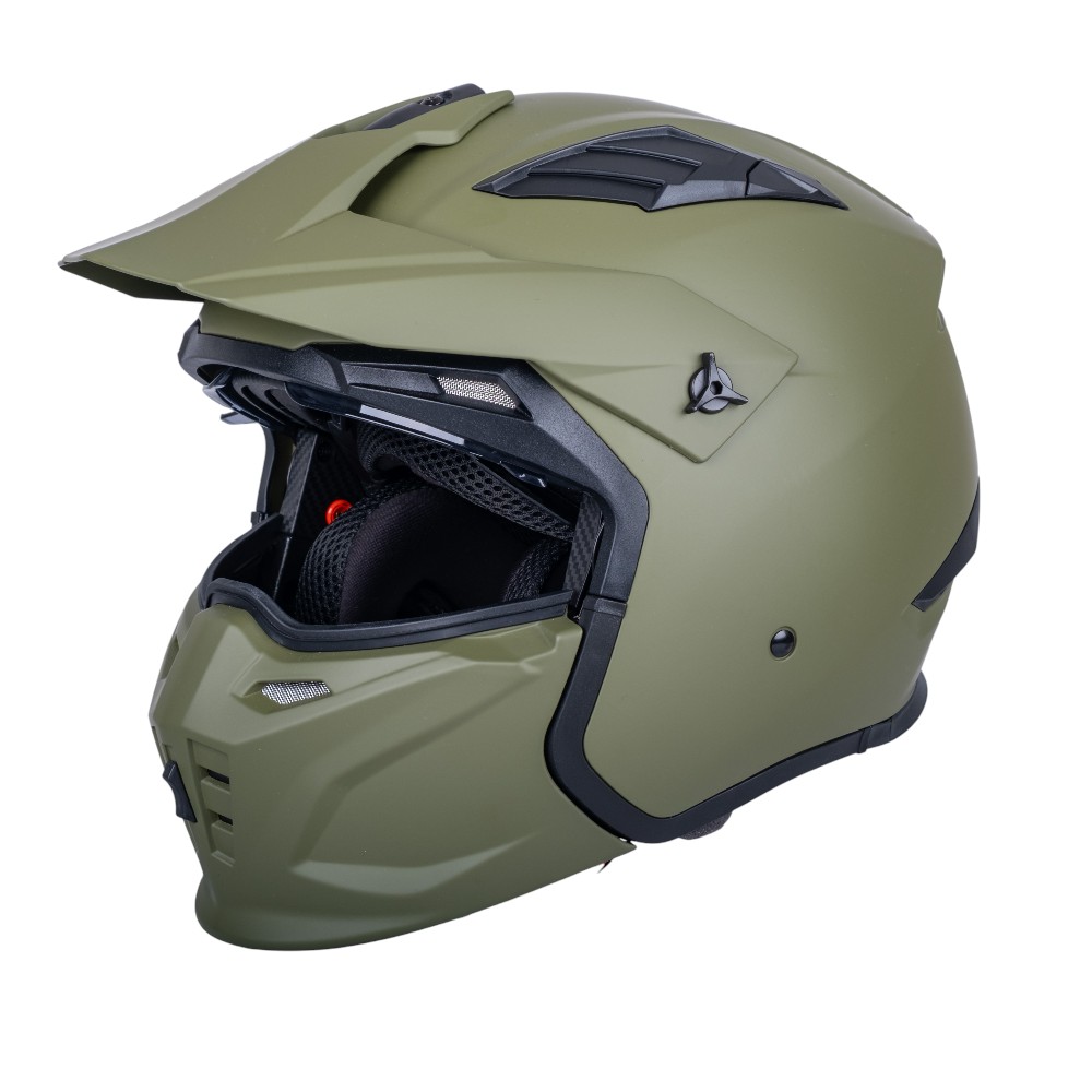 Modulární přilba W-TEC Badalone Army béžová matná L (59-60) (obrázek 3)