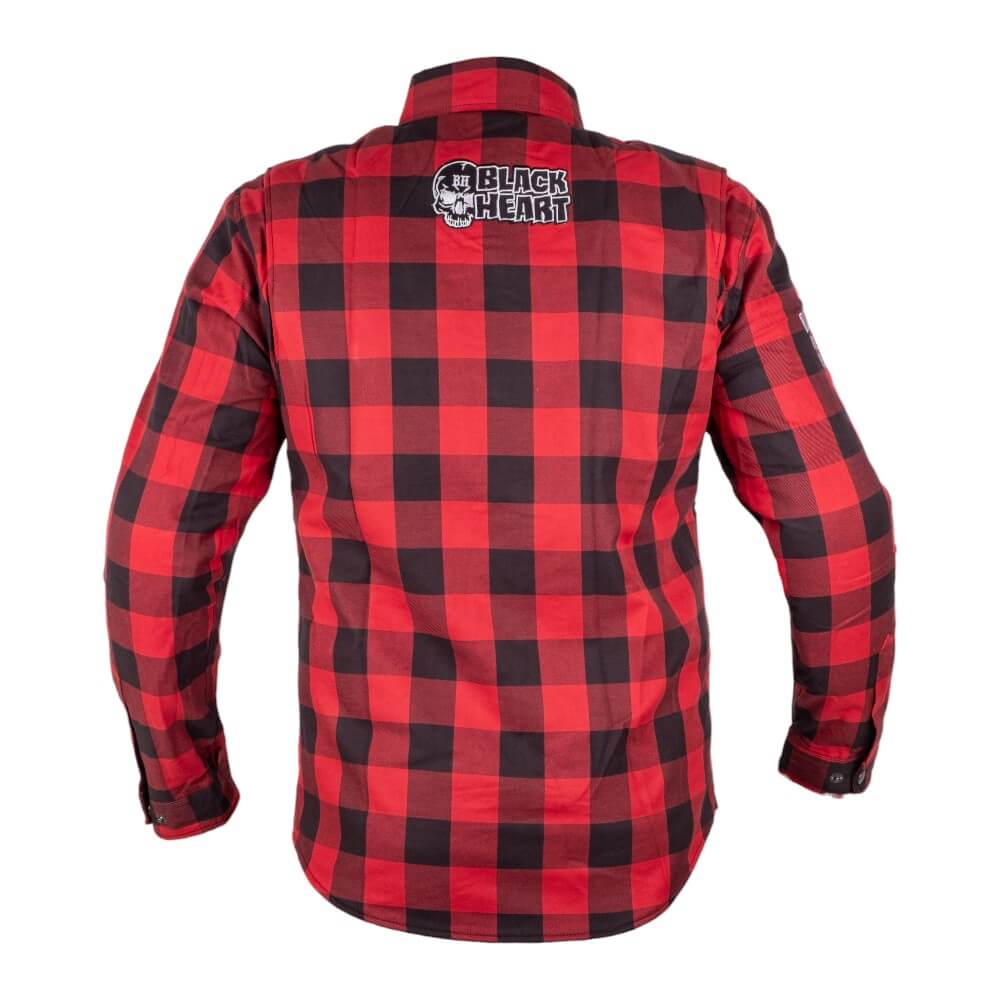 Moto košile W-TEC Black Heart Rattlesneak červeno-černá kostkovaná 5XL - Obrázek 2