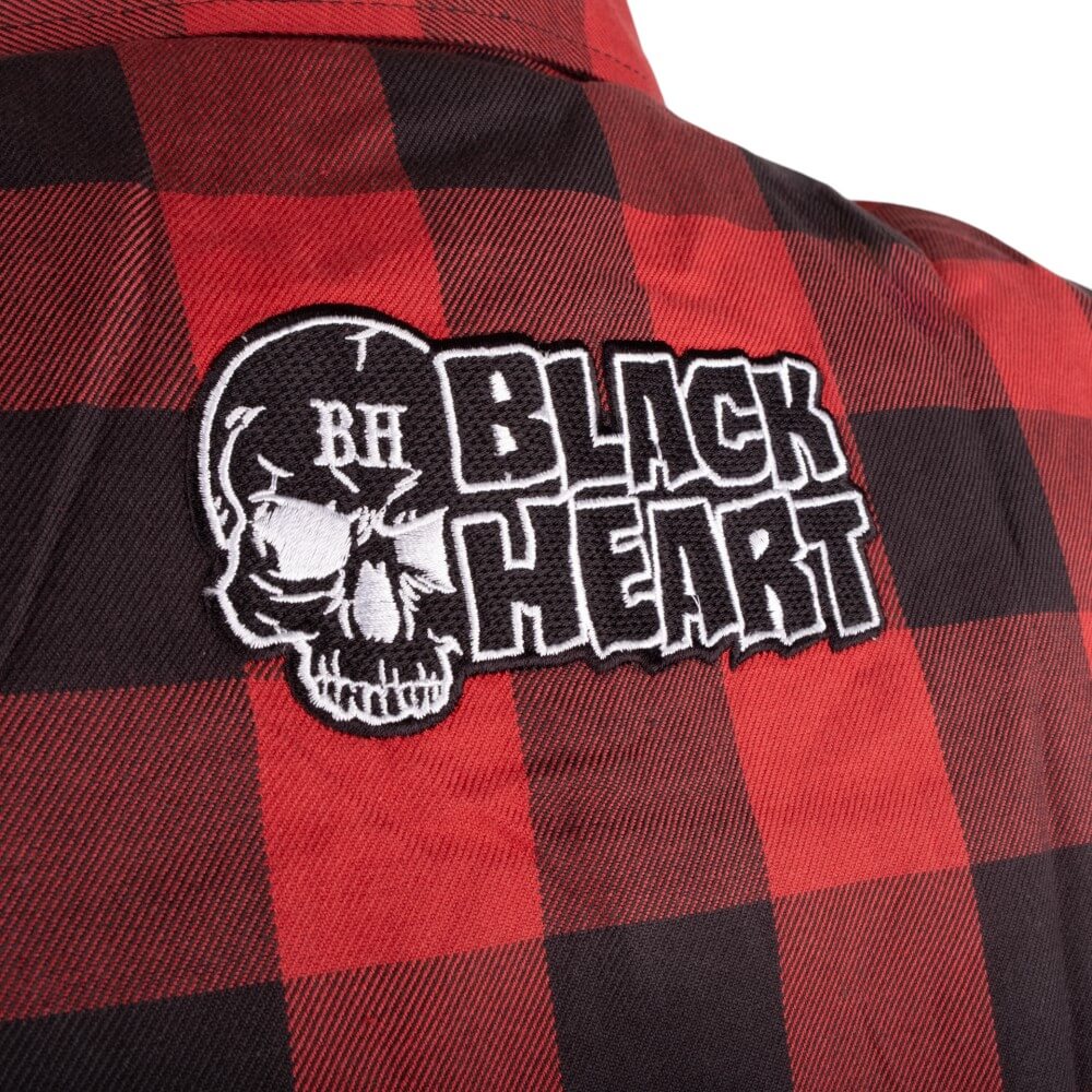 Moto košile W-TEC Black Heart Rattlesneak červeno-černá kostkovaná 5XL - Obrázek 7