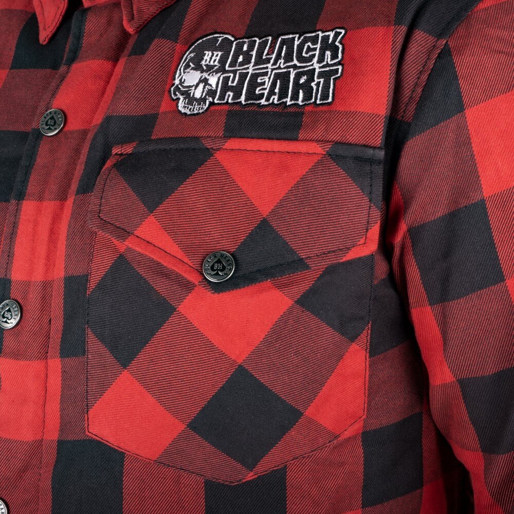 Moto košile W-TEC Black Heart Rattlesneak černá s červeným pruhem L (obrázek 8)