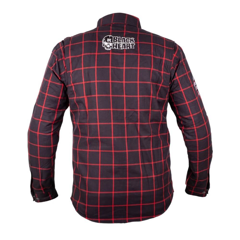 Moto košile W-TEC Black Heart Rattlesneak červeno-černá kostkovaná 5XL - Obrázek 4