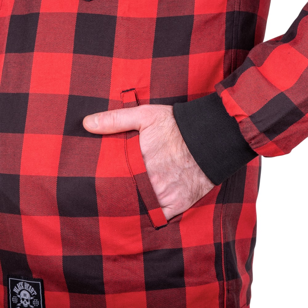 Softshellová moto bunda W-TEC Black Heart Rozzer červeno-černá L - Obrázek 4