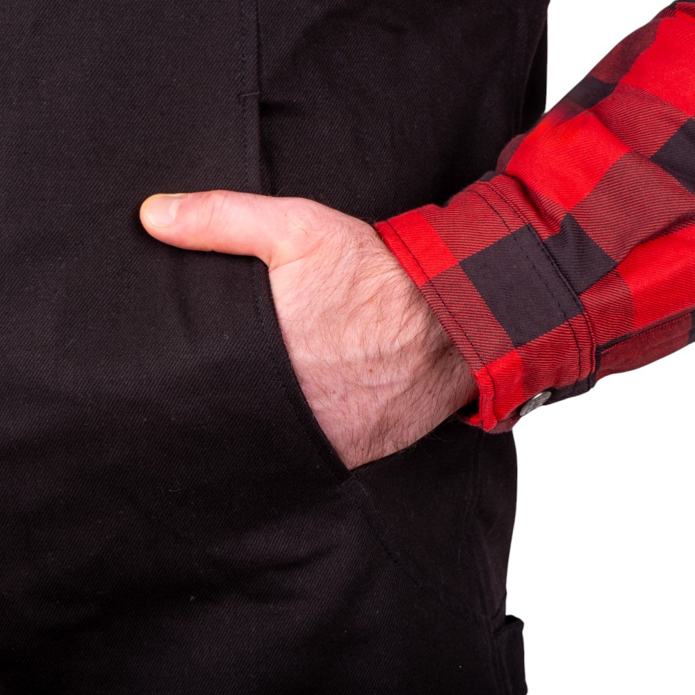 Bunda na chopper W-TEC Black Heart Ruffster černo-červená 3XL - Obrázek 5