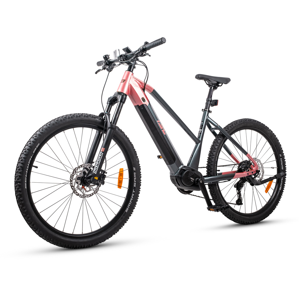 Dámské horské elektrokolo inSPORTline ISL Asuki 630 Wh 27,5" - model 2025 16" (155-170 cm) Marine Rose