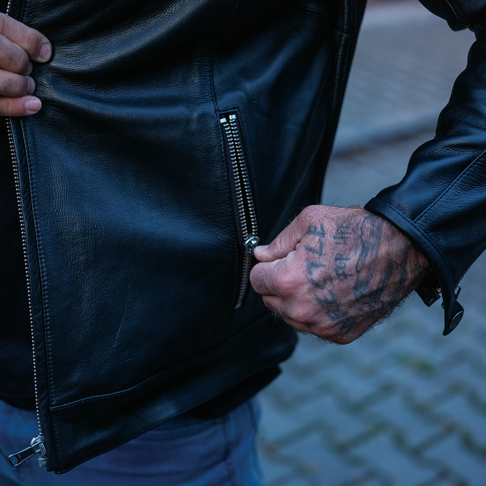 Kožená moto bunda W-TEC Elcabron černá 3XL - Obrázek 5