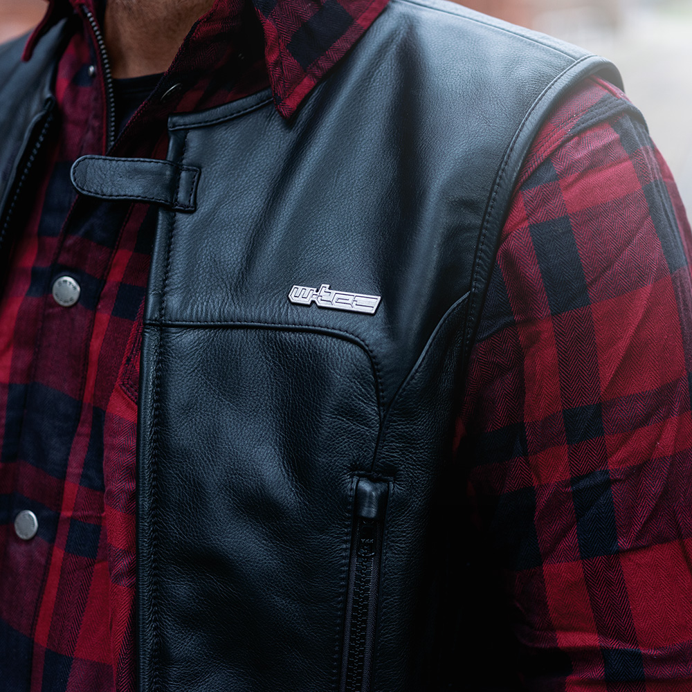 Kožená moto vesta W-TEC Trabacho černá 6XL - Obrázek 6