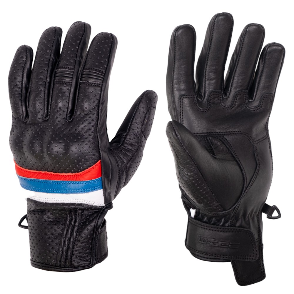 Letní kožené moto rukavice W-TEC Laudero béžová M - Obrázek 3