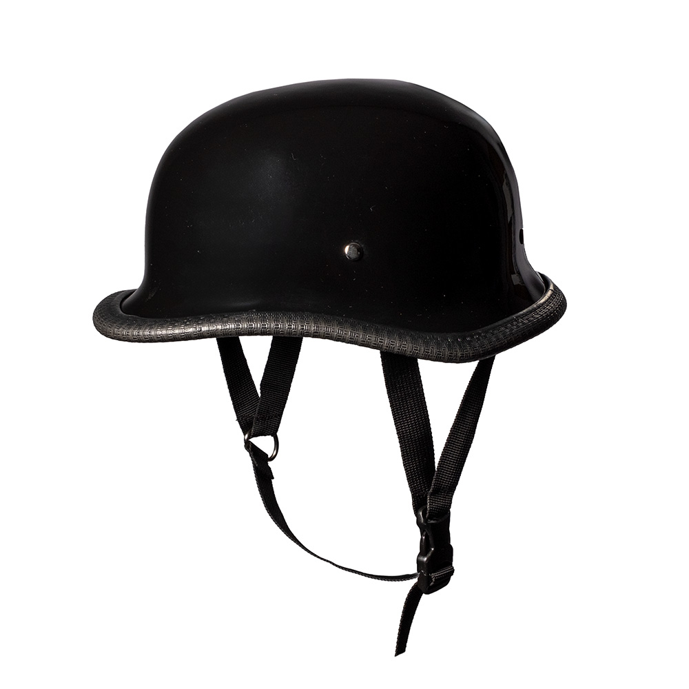 Retro otevřená moto helma Sodager DH-001  L (59-60)  černá lesk