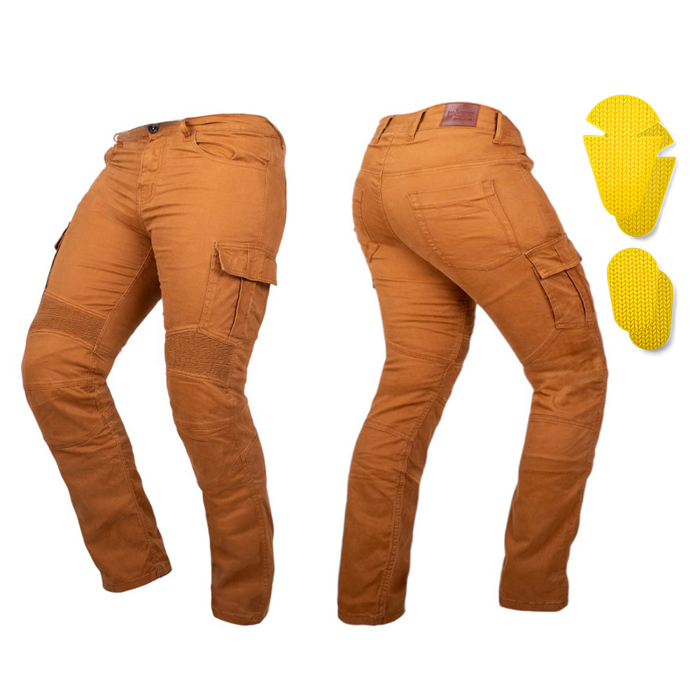 Moto jeansy W-TEC Wallbridge Caramel karamelová 32/34