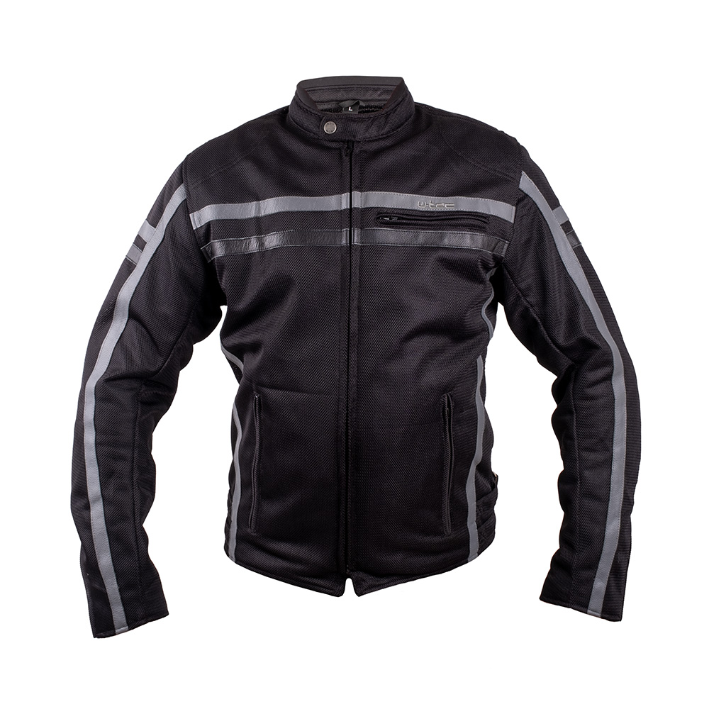 Moto bunda W-TEC Bellvitage Crow  černo-šedá  6XL - černo,šedá