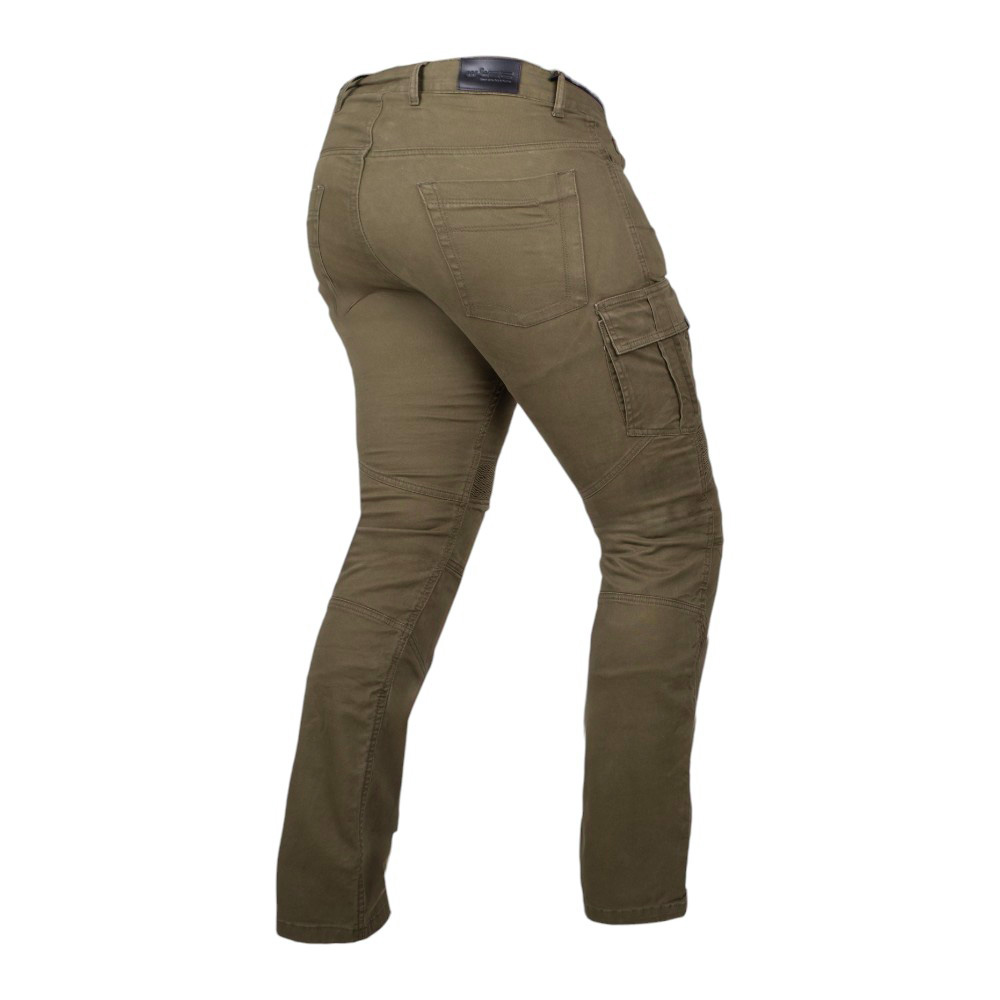 Moto jeansy W-TEC Wallbridge Olive olivově zelená 40/32 - Obrázek 6