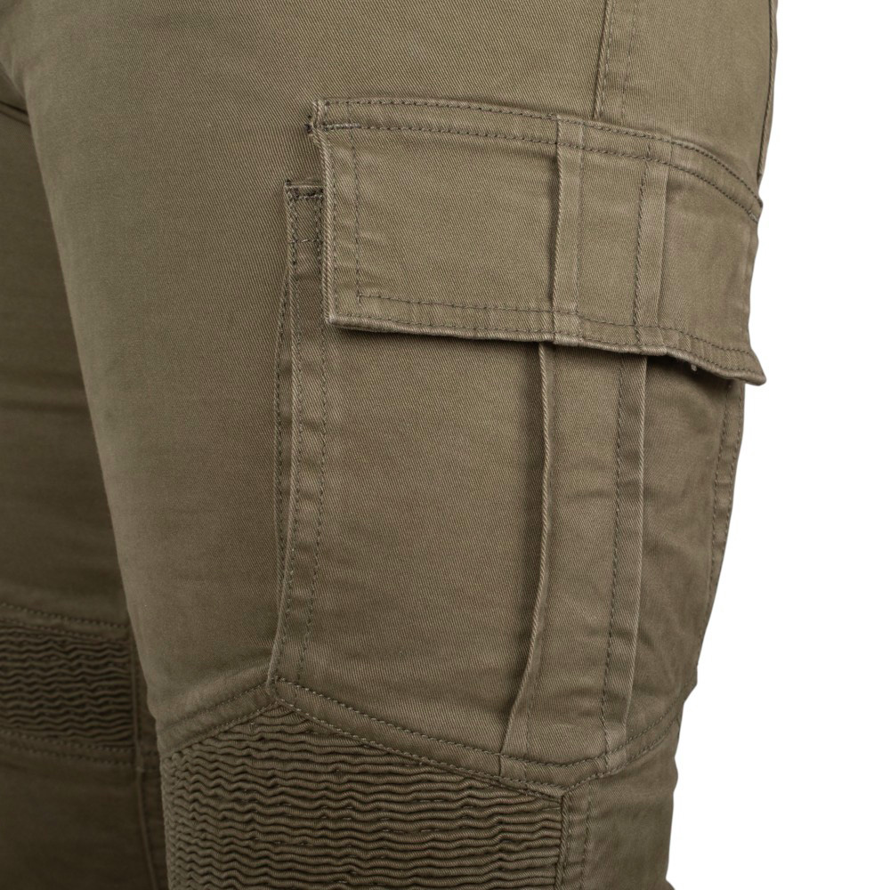 Moto jeansy W-TEC Wallbridge Olive olivově zelená 36/32 (obrázek 8)