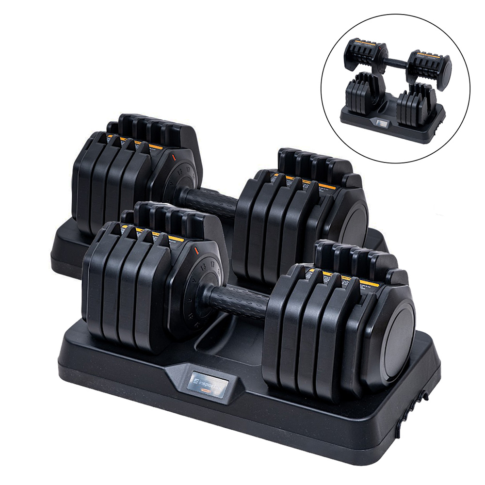 Sada nastavitelných jednoručních činek inSPORTline DuraBell® 2x 5-41 kg