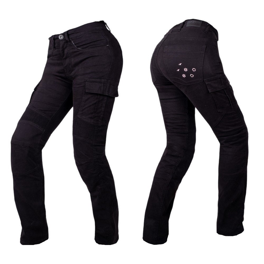 Dámské moto jeansy W-TEC Komehana černá 36/34